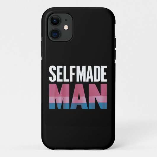 Selfmade Man Transgender Trans Pride Flag Transsex Case-Mate iPhone Hülle (Rückseite)