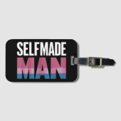 Selfmade Man Transgender Trans Pride Flag Transsex Gepäckanhänger (Vorderseite (Horizontal))