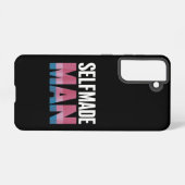 Selfmade Man Transgender Trans Pride Flag Transsex Samsung Galaxy Hülle (Rückseite (Horizontal))