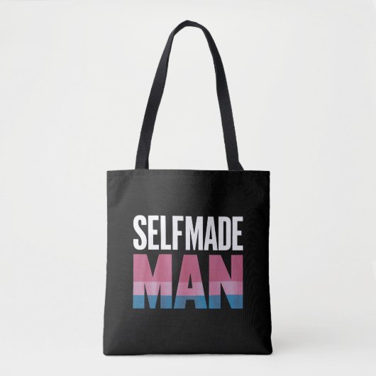 Selfmade Man Transgender Trans Pride Flag Transsex Tasche (Vorderseite)