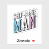 Selfmademan Aufkleber (Blatt)