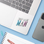 Selfmademan Aufkleber (Laptop mit iPhone)