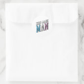 Selfmademan Runder Aufkleber (Tasche)