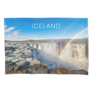 Selfoss & Kolufossar Wasserfälle, Island Kissenbezug
