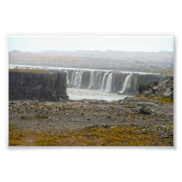 Selfoss, Wasserfall, Jökulsárgljúfur Park, Island Fotodruck