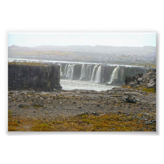 Selfoss, Wasserfall, Jökulsárgljúfur Park, Island Fotodruck (Vorne)