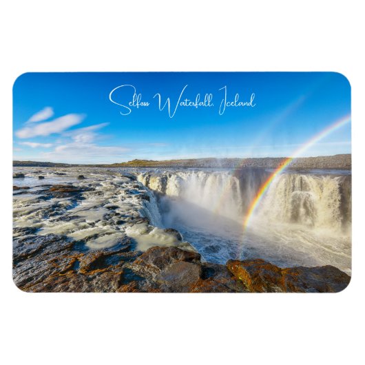Selfoss Waterfall, Island Magnet (Horizontal)