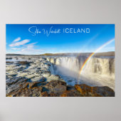 Selfoss Waterfall, Island Poster (Vorne)