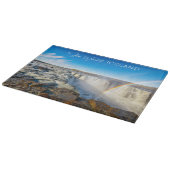 Selfoss Waterfall, Island Schneidebrett (Ecke)