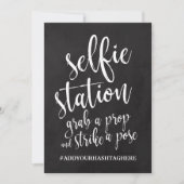 Selfstation Chalkboard Erschwingliches Zeichen (Vorderseite)