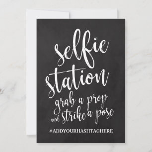 Selfstation Chalkboard Erschwingliches Zeichen