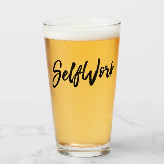 SelfWork-Tumber Glas (Vorne (Gefüllt))