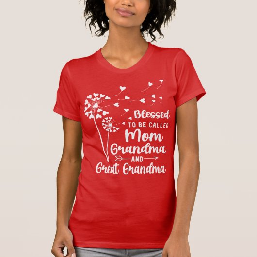 Selig, als Mama bezeichnet zu werden, Oma, Großopm T-Shirt (Vorderseite)