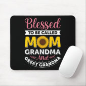 Selig als Mama Oma Sonnenblumen Mütter genannt Mousepad (Mit Mouse)