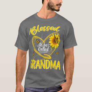 Selig, als Oma Niedliche Sonnenblume Mutter genann T-Shirt