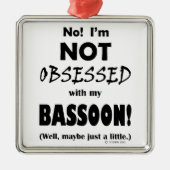 Selig Bassoon Silbernes Ornament (Vorne)