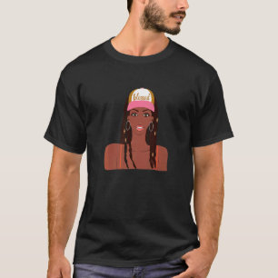 Selig Black Girl Französisch Braids Baseball Cap H T-Shirt