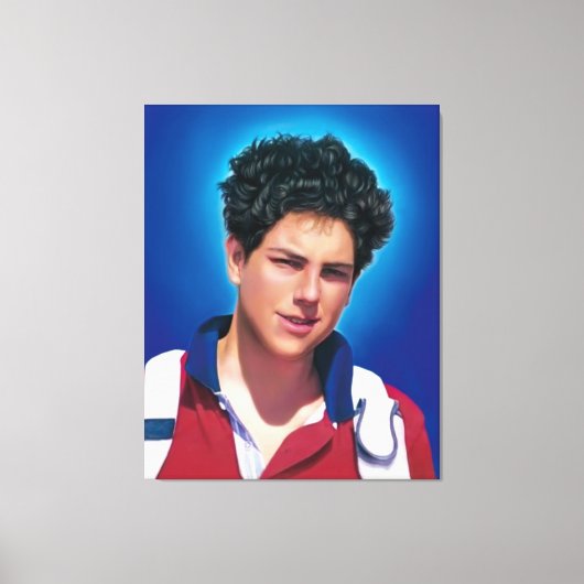 Selig Carlo Acutis, Beato Carlo, gesegnet Carlo Leinwanddruck (Vorderseite)