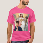 Selig Carlo Acutis Jesus und unsere Lady von Ftima T-Shirt (Vorderseite)