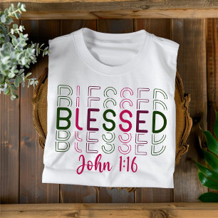Selig Christliche Weihnachtsfrauen T-Shirt