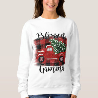 Selig Gamma Red Truck Vintage Weihnachtsbaum Sweatshirt