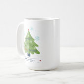 Selig gesegnete Weihnachten Personalisiert besesse Kaffeetasse (Vorderseite Links)