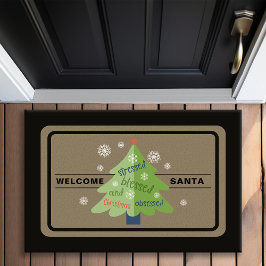 Selig gesegneter Weihnachtsbaum Fußmatte