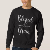 Selig Gram Großmutter Muttertag Sweatshirt (Vorderseite)