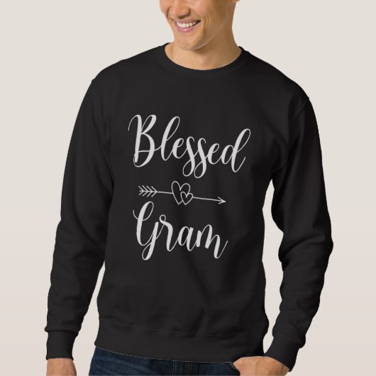 Selig Gram Großmutter Muttertag Sweatshirt (Vorderseite)