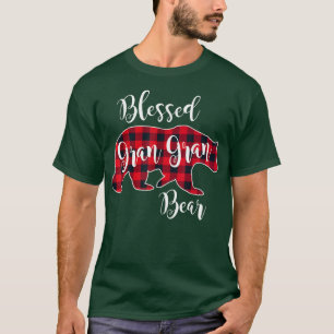 Selig Gran Gran Bär Red Buffalo Karo Kariert Gra T-Shirt