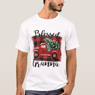 Selig Granna Red Truck Vintage Weihnachtsbaum T-Shirt