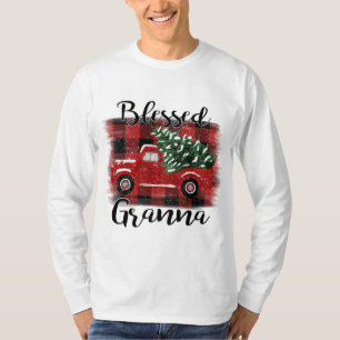 Selig Granna Red Truck Vintage Weihnachtsbaum T-Shirt