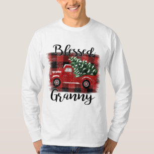 Selig Granny Red Truck Vintage Weihnachtsbaum T-Shirt