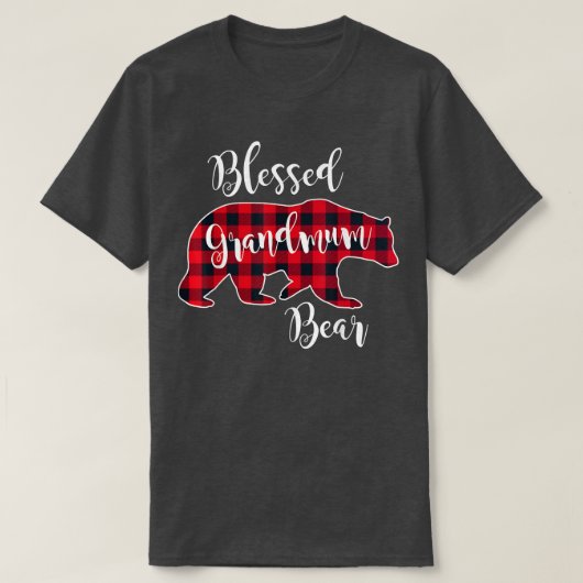Selig Großbär Roter Buffalo Karo Kariert Gran T-Shirt (Design vorne)