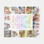 Selig Großeltern Foto Collage Fleecedecke (Vorderseite (Horizontal))