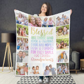 Selig Großeltern Foto Collage Fleecedecke