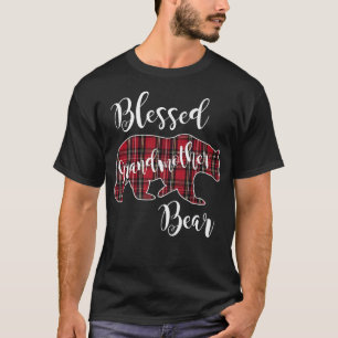 Selig Großmutter Bär Red Tartan Kariert Fun Gran T-Shirt