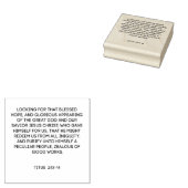 Selig-Hoffnung-Schrift Gummistempel (Stempel)