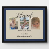 Selig, ihre Großeltern zu sein Multi-Foto Fotoplatte (Vorderseite)
