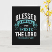 Selig ist der Mann, der dem Christlichen Herrn ver Karte (Gelbe Blume)