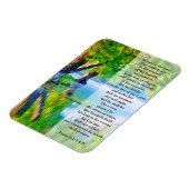 Selig ist der Mann - Psalm 1:1-3 Magnet (Linke Seite)