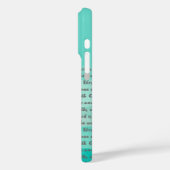 Selig ist die Frau, die mit Gott Aquamarin geht Case-Mate iPhone Hülle (Rückseite / Links)