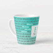 Selig ist die Frau, die mit Gott geht Milchtasse (Linke Ecke)