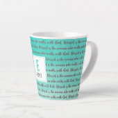 Selig ist die Frau, die mit Gott geht Milchtasse (Rechte Ecke)