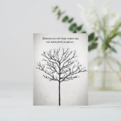 Selig ist Er, der Weisheit sucht, einen Baum des L Postkarte (Stehend Vorderseite)