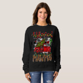 Selig Mawmaw Red Truck Karierte Weihnachtsbaum Leo Sweatshirt (Vorne ganz)