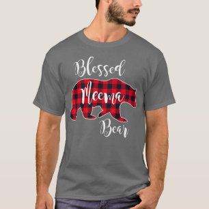 Selig Meema Bear Red Buffalo Karo Kariert Spaß Gra T-Shirt