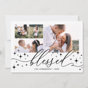Selig Multistar mit elegantem Foto Feiertagskarte
