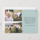 Selig Multistar mit elegantem Foto Feiertagskarte (Rückseite)