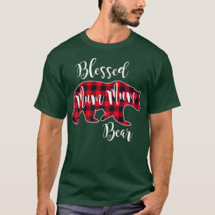 Selig Mum Mum Bär Buffalo Karo Kariert Mama Moth T-Shirt